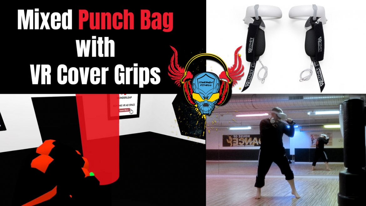 VR Cover Oculus Quest Controller Griffe mit Mixed Punch Bag