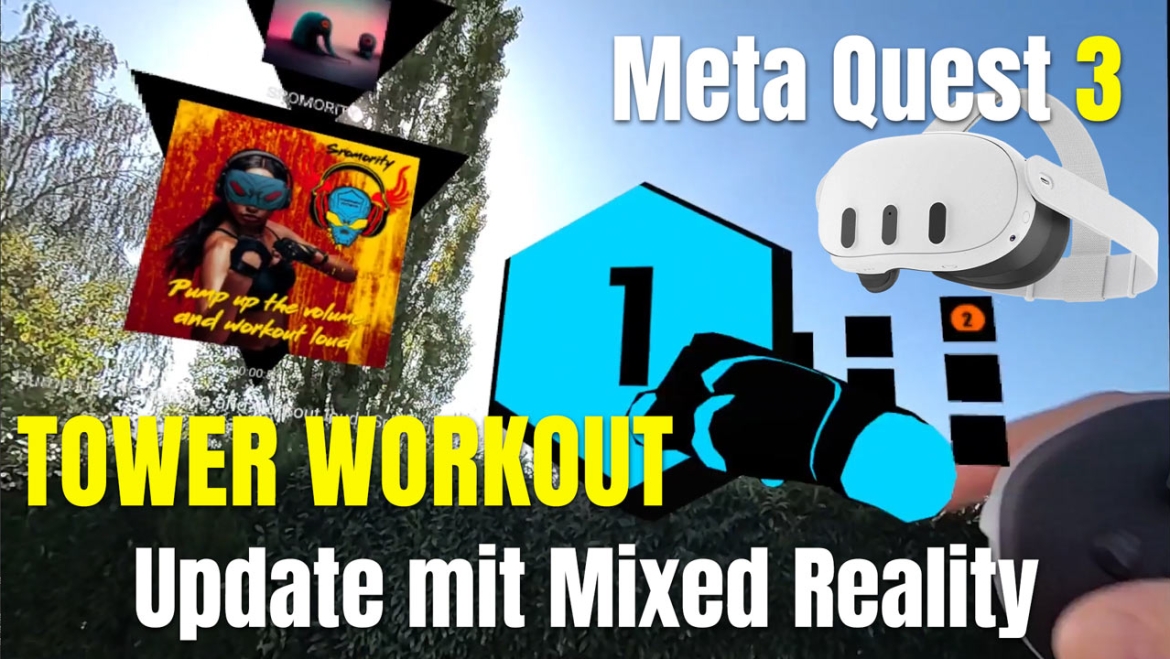 Das neue Tower Workout Update mit Meta Quest 3 Mixed Reality und mehr ist verfügbar